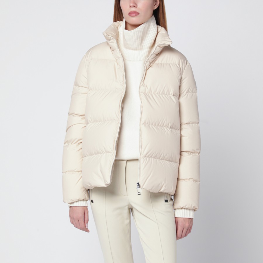 Moncler Short light beige Mauzun down jacket | TheDoubleF