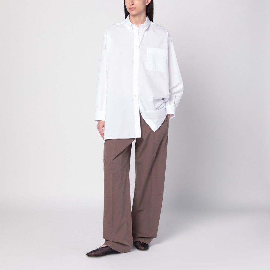 【関税&送料込】The Row Taupe Cotton Trousers The Row Taupe cotton trousers | TheDoubleF