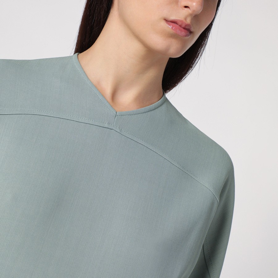 ワンピースその他 VICTORIA BECKHAM Women Dresses 1125WDR006144AVI Grey Victoria Beckham Peacock coloured dress with draping