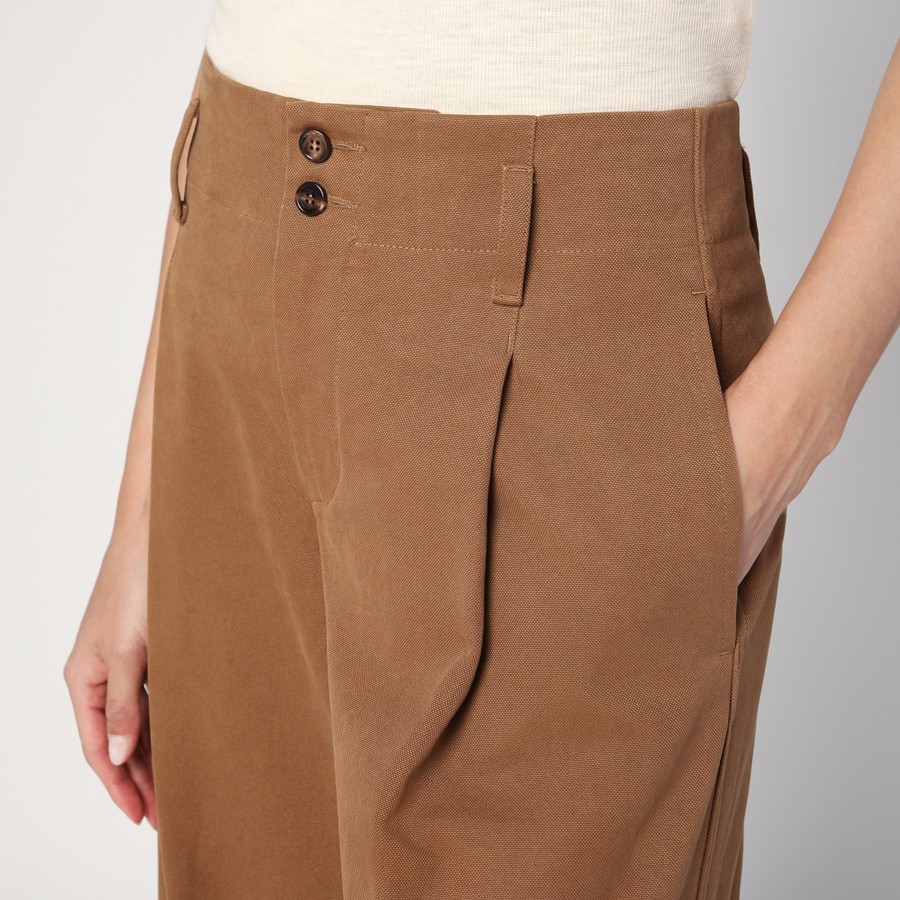 ボトムスその他 Chloe Brown palazzo pants in cotton Chloé Brown palazzo pants in cotton | TheDoubleF