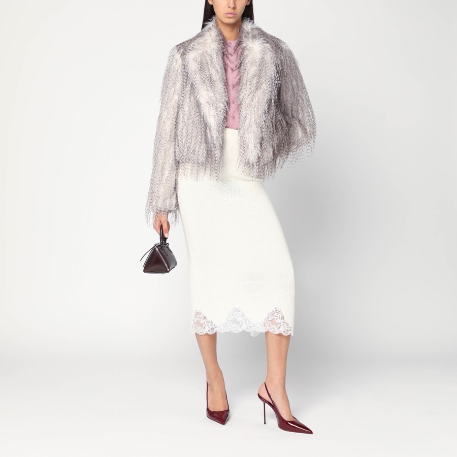 Giuseppe di Morabito Short gray eco fur | TheDoubleF