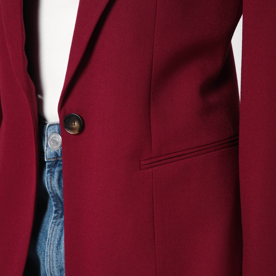 ジャケット STELLA MCCARTNEY SINGLE-BREASTED JACKET IN JAZZBERRY WOOL Stella McCartney Single-breasted jacket in jazzberry wool