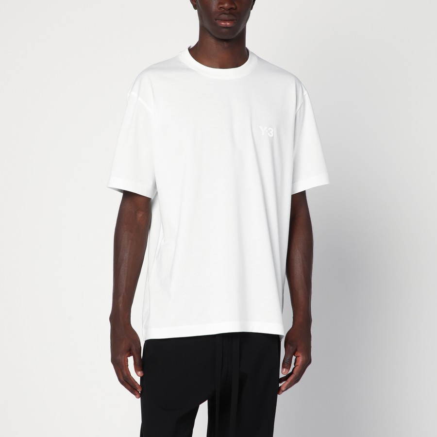Tシャツ・カットソー Adidas Y-3 White Cotton T-Shirt With Logo adidas Y-3 White cotton T-shirt with logo | TheDoubleF