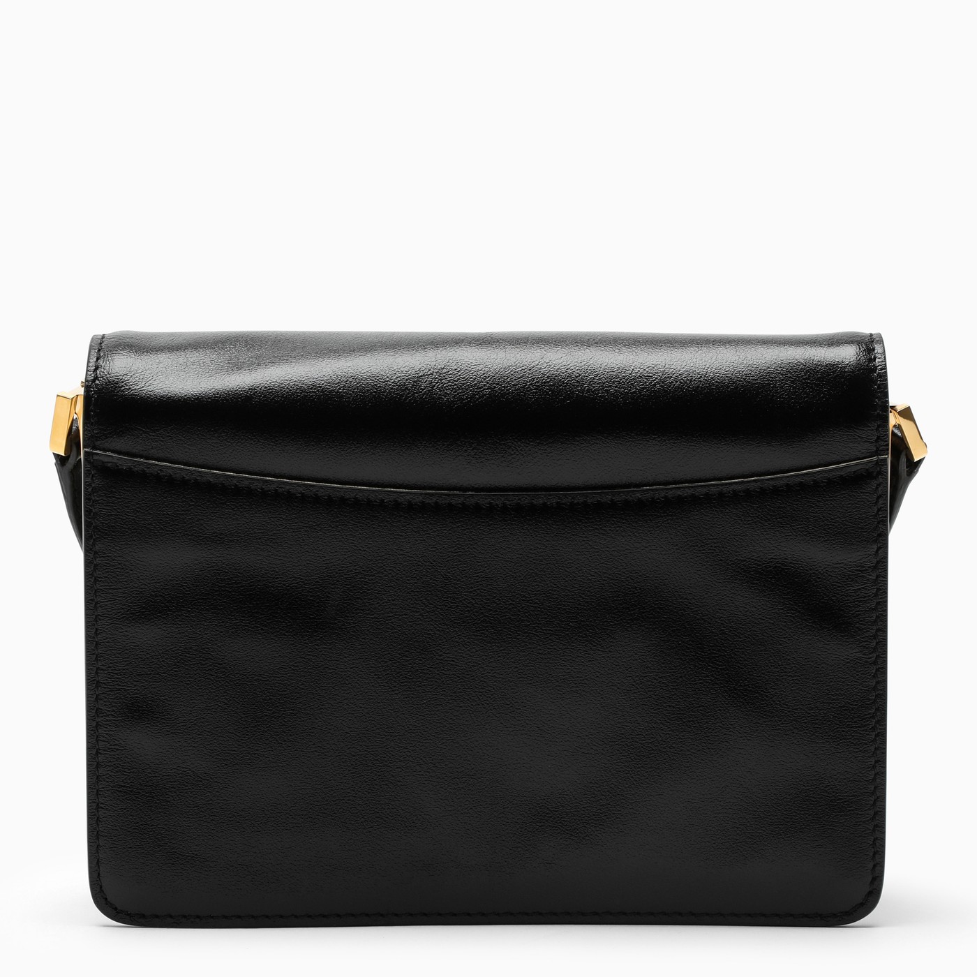 Marni Medium Trunk Soft bag in black leather TheDoubleF