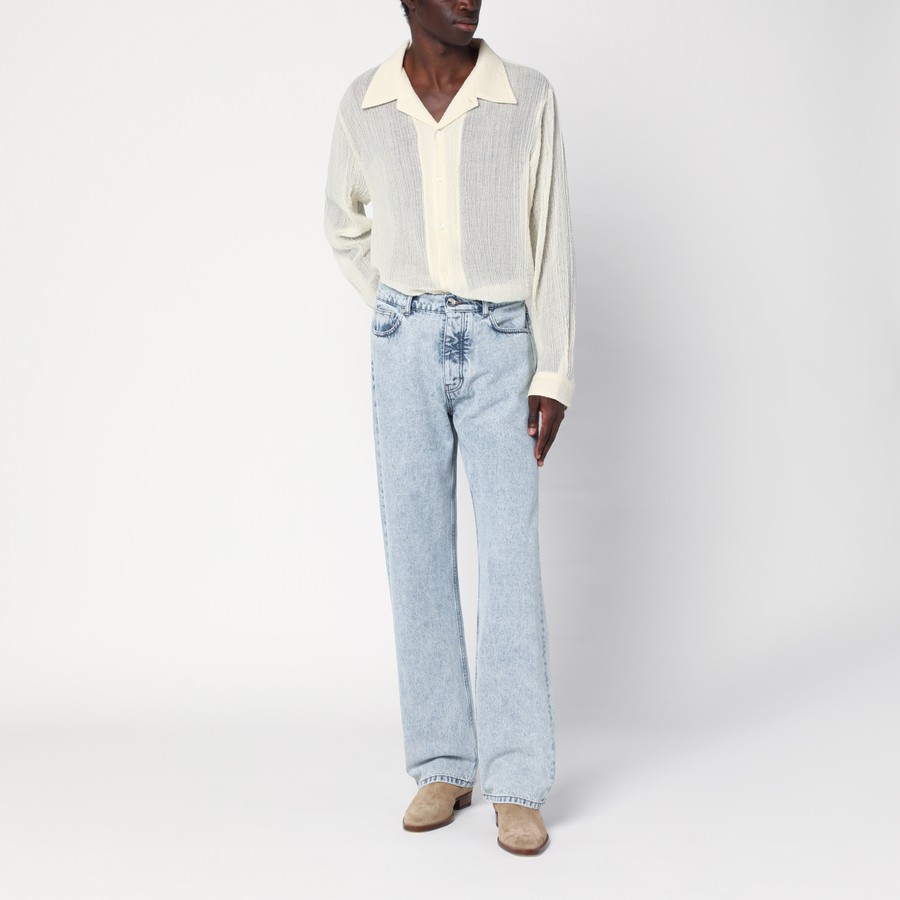 パーカー・フーディ SEFR Men T Shirts MSS25JAGOUCO Beige Séfr Ivory Jagou shirt in wool | TheDoubleF