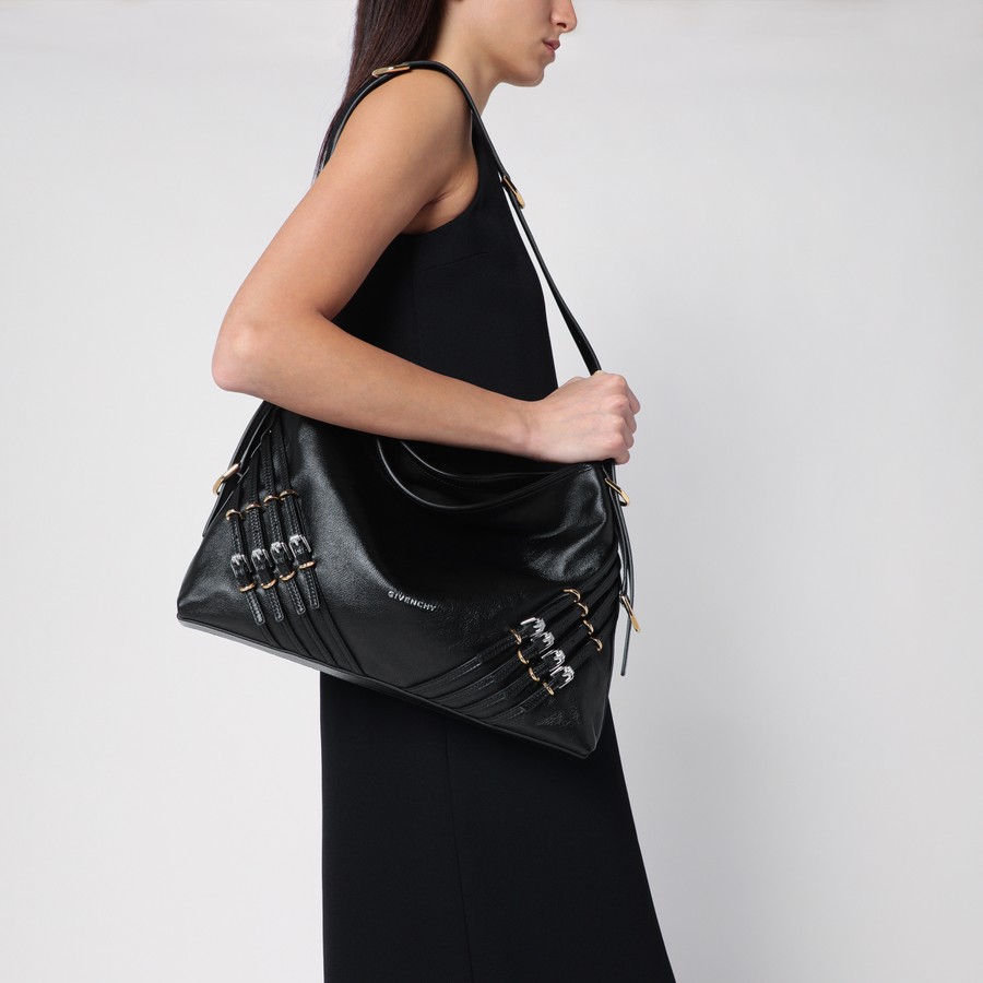 バッグ・カバンその他 Givenchy Medium Voyou bag in black leather Medium Voyou bag in shiny leather in - black | Givenchy US