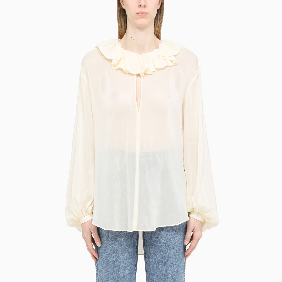 Khaite white blouse clearance