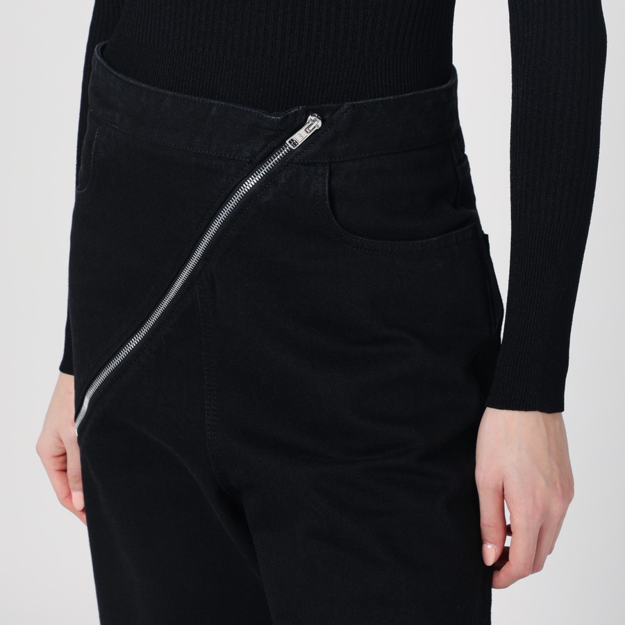 Alaïa Black zip spiral jeans | TheDoubleF