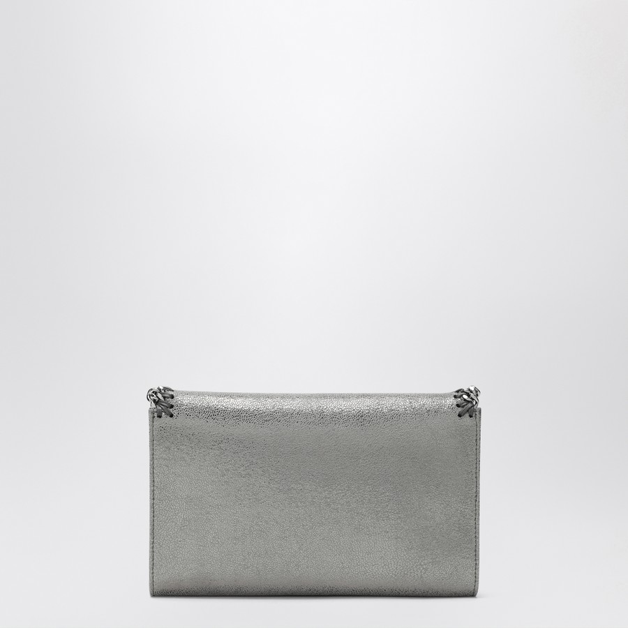 Stella McCartney Gray Falabella Wallet with shoulder strap