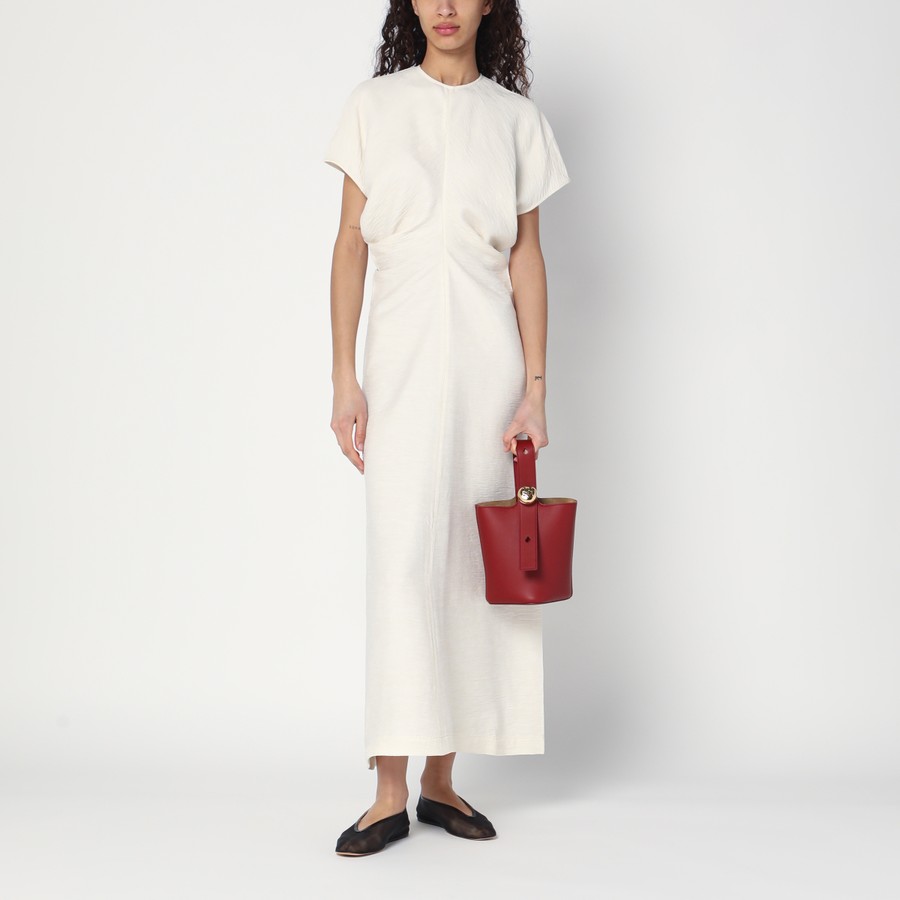 【LOEWE】Red calfskin Pebble Bucket small bag Mini Pebble bucket in smooth calfskin Red - LOEWE