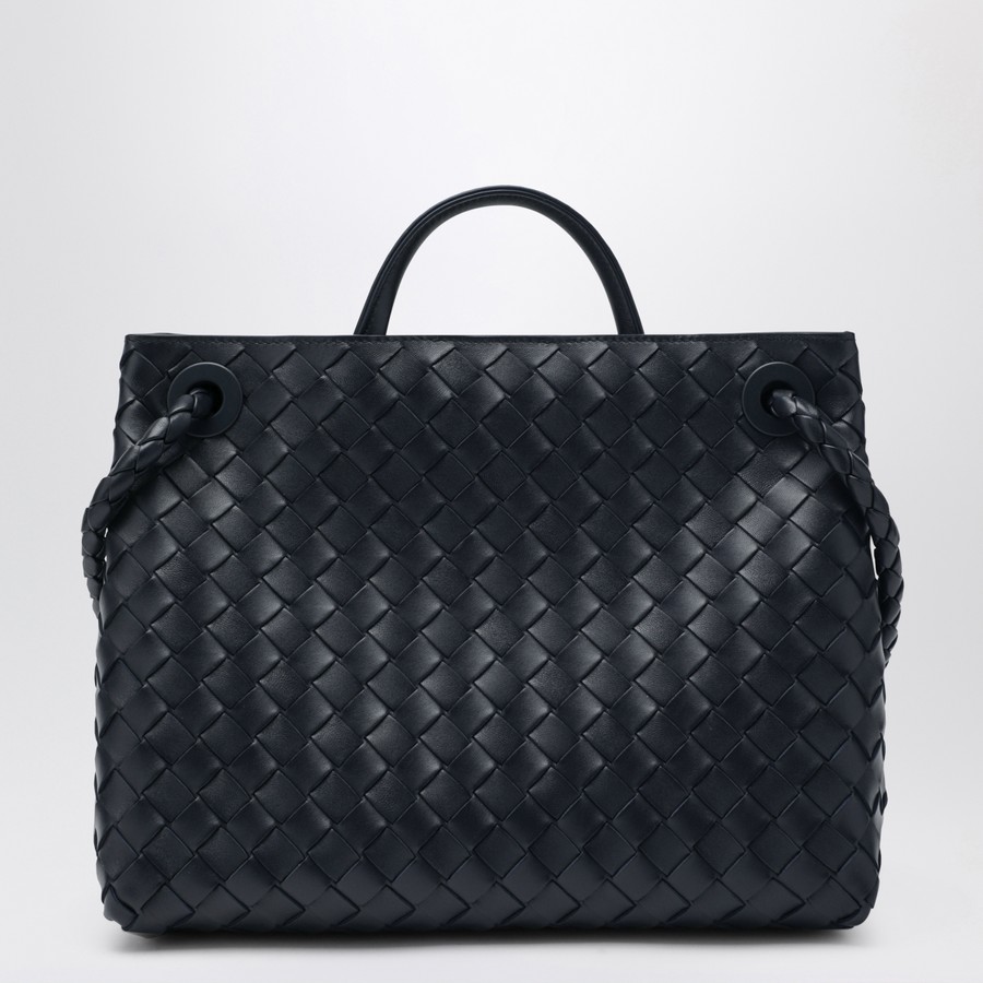 Bottega Veneta Medium Andiamo bag in midnight blue | TheDoubleF