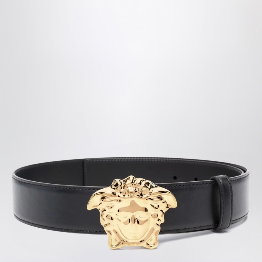 Versace Black belt with Medusa Head buckle | TheDoubleF