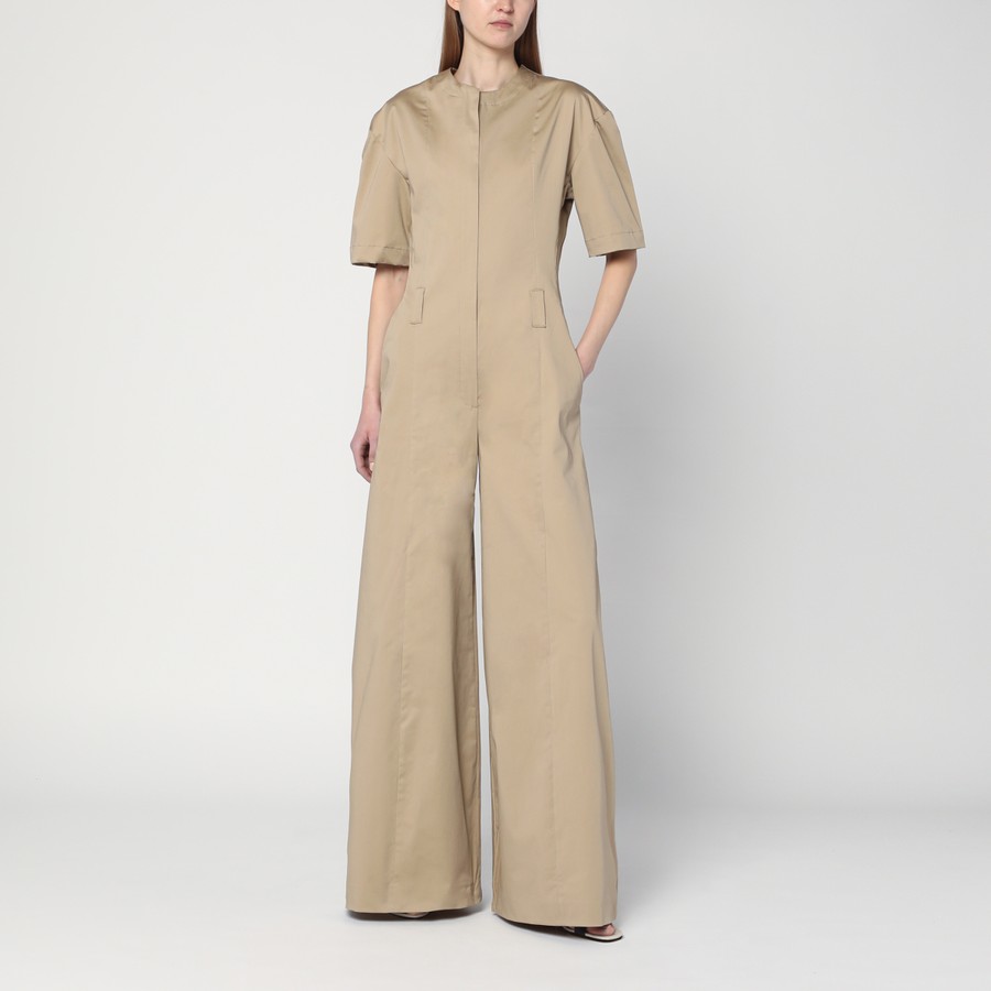 ワンピースその他 TheLatest Sand coloured palazzo jumpsuit in cotton Thelatest Sand Coloured Palazzo Jumpsuit In Cotton in