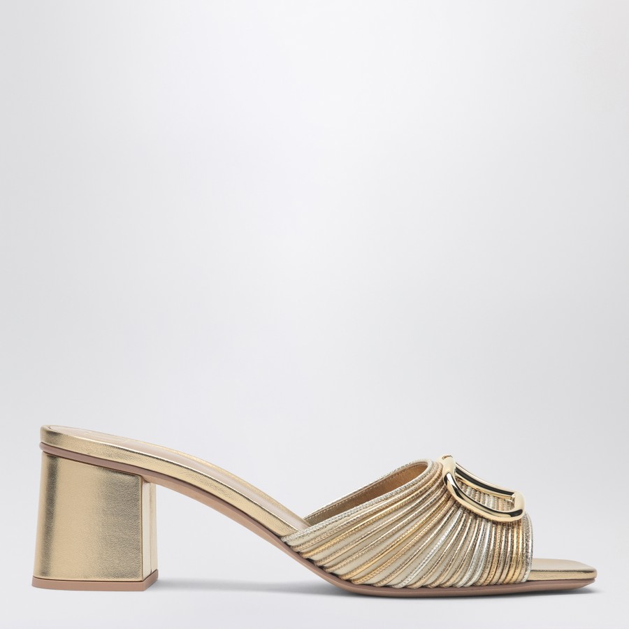 【関税＆送料込み】Valentino Garavani Sandalo Slide Vlogo C Valentino Garavani Sandalo Slide Vlogo Signature gold