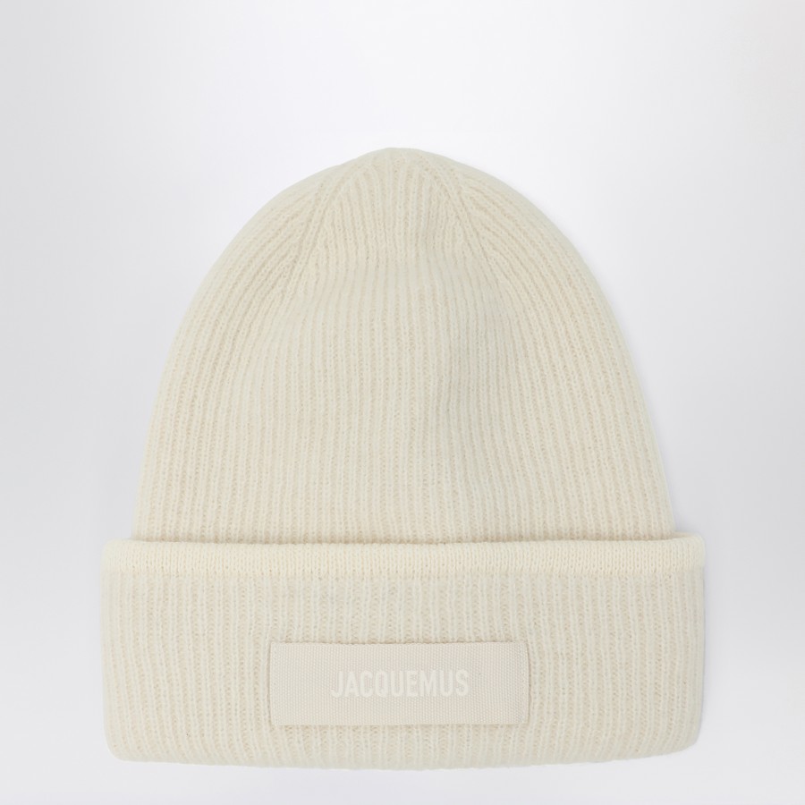 帽子・その他 JACQUEMUS Ribbed wool hat off white JACQUEMUS Ribbed wool hat off white | TheDoubleF