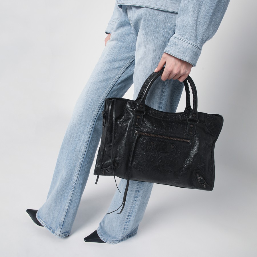 トートバッグ BALENCIAGA LeCity Medium ToteBag 8230582ABEK2221 Balenciaga Le City Medium Tote Bag | Saks Fifth Avenue