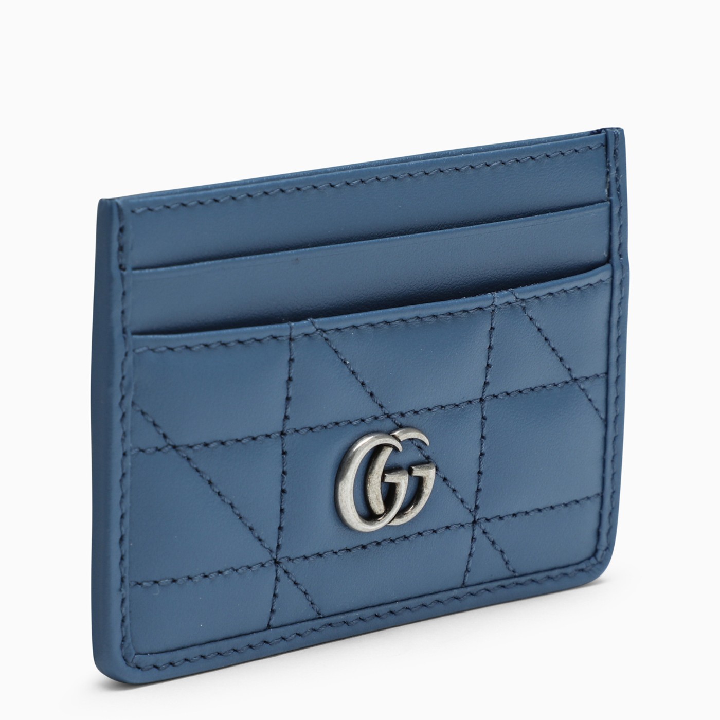 GUCCI Marmont blue credit card holder TheDoubleF