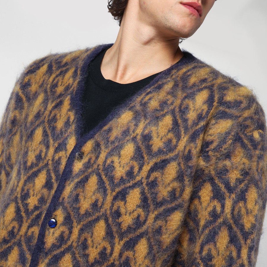 Needles レオパード柄 カーディガン M Needles カーディガン Jacquard レオパード