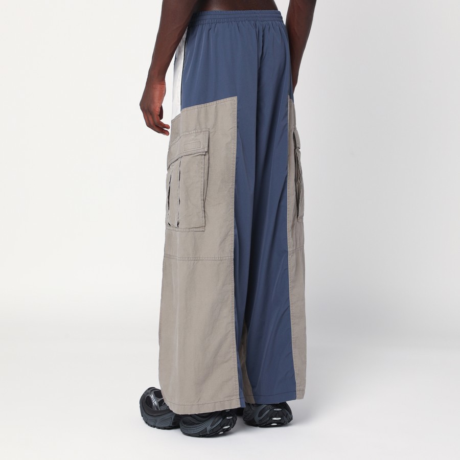 Balenciaga Beige/blue Tracksuit Cut-Up cargo trousers | TheDoubleF