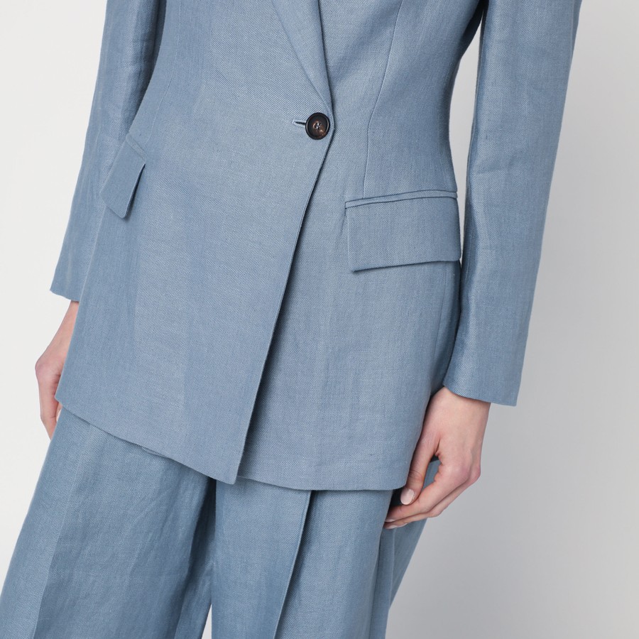 ジャケット Brunello Cucinelli Avio-Coloured Linen Blend Jacket Brunello Cucinelli Avio-coloured linen blend jacket | TheDoubleF