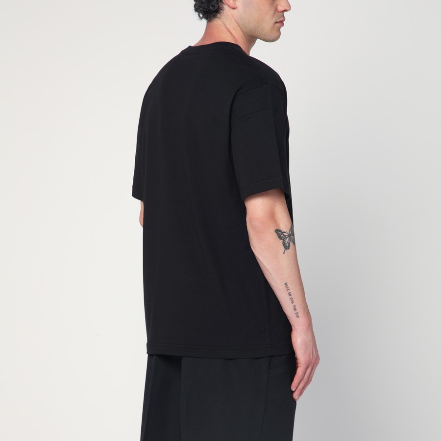 KENZO Black cotton T-shirt with logo | TheDoubleF