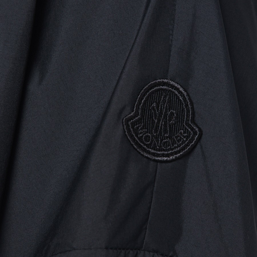 Moncler Black zip parka in nylon | TheDoubleF