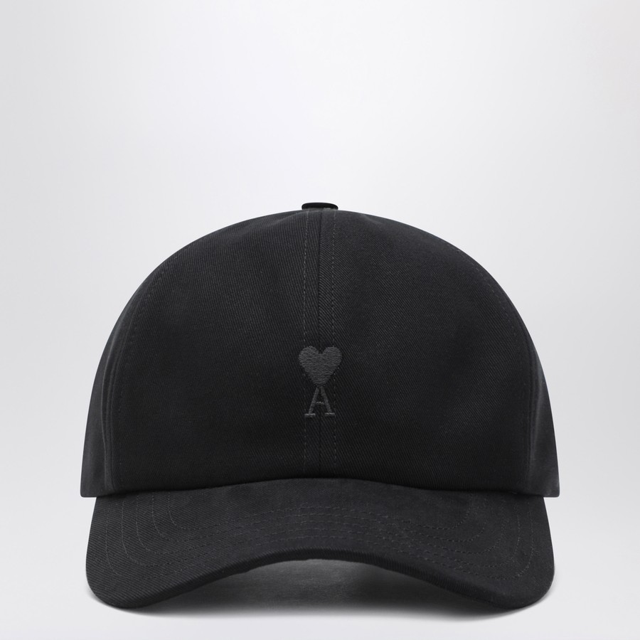 キャップ AMI PARIS AMI DE COEUR BLACK BASEBALL CAP Ami Paris Ami De Coeur black baseball cap | TheDoubleF