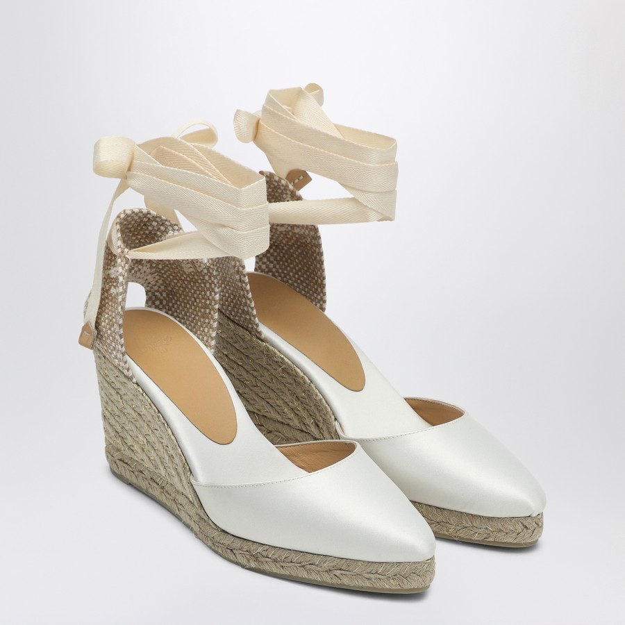 シューズ・サンダルその他 Castaner Joyce white espadrilles in satin Castañer Joyce white espadrilles in satin | TheDoubleF