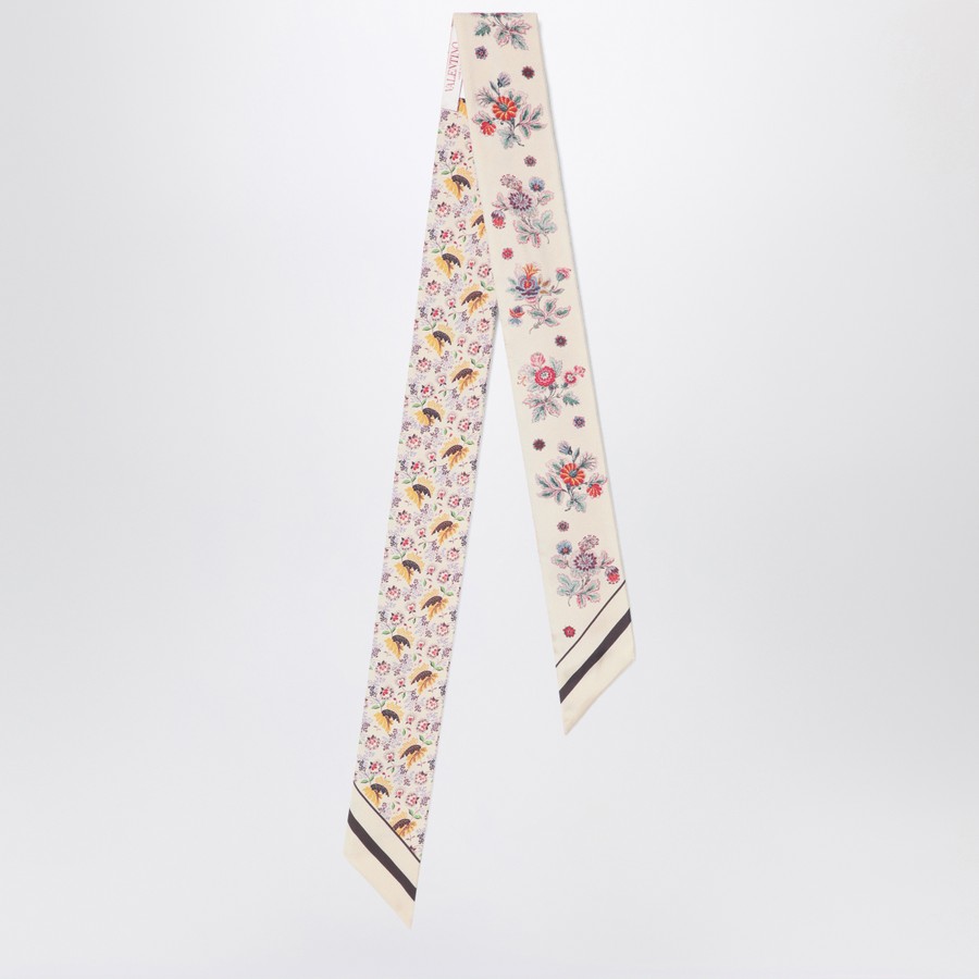 スカーフ VALENTINO FW25 Valentino Garavani Scarfs (7W2E6017 EXBCEU) Valentino Garavani Cherryfic Silk Bandeau Scarf | Saks Fifth