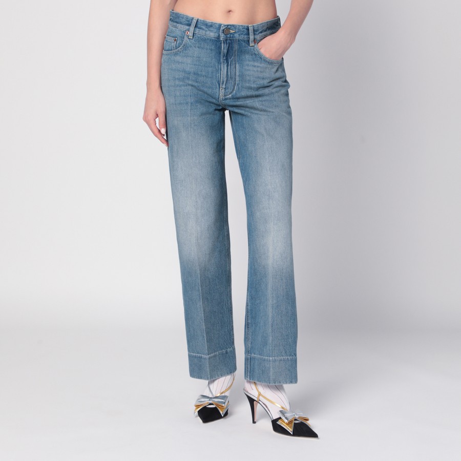 ボトムスその他 Valentino Faded-effect blue jeans Valentino Faded-effect blue jeans | TheDoubleF