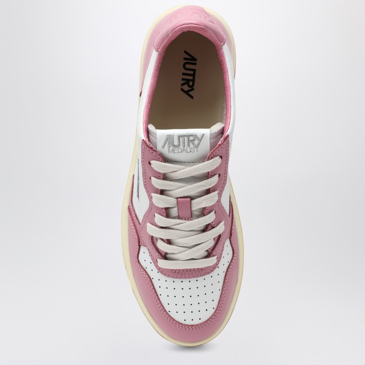 ★AUTRY WMNS★メダリスト SABO★ホワイト/ピンク★ Luxury women's sneakers - Autry low sneakers in white and