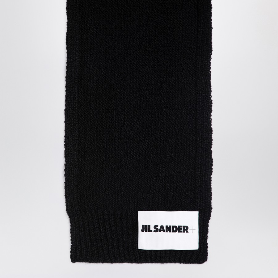 Jil Sander Black wool scarf | TheDoubleF