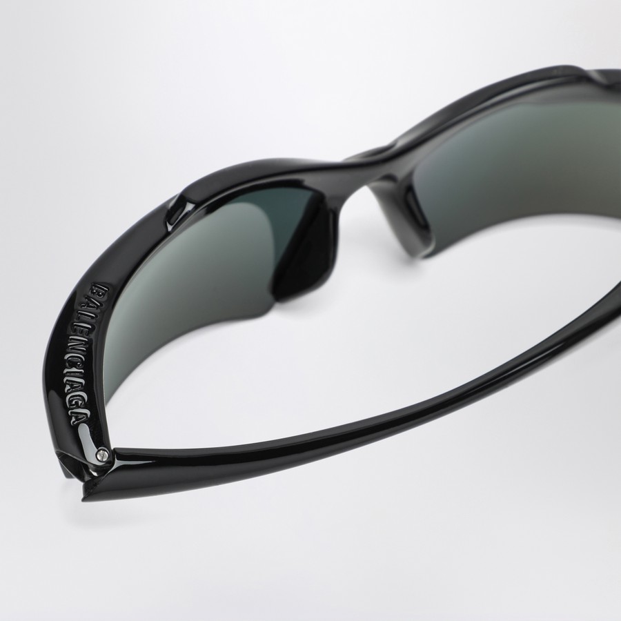 Balenciaga Turbo Rectangle black/Infrared sunglasses