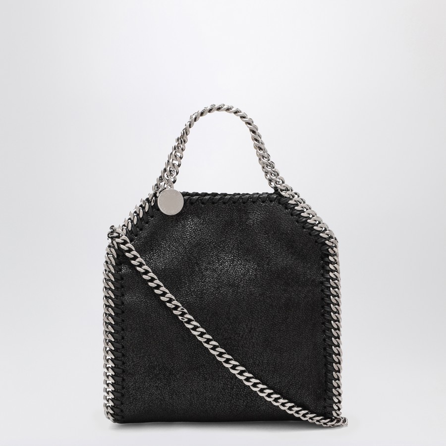 Stella McCartney Black Falabella micro tote bag | TheDoubleF