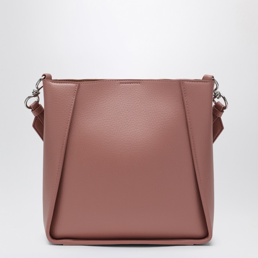 Stella McCartney Square pink crossbody bag with logo | TheDoubleF