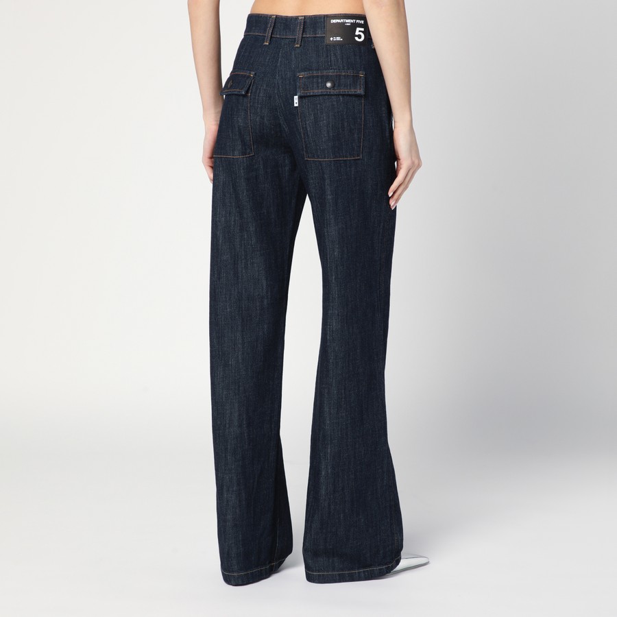 パンツ DEPARTMENT 5 Women Straight Pants DP5572DF0063 083 BLUE DEPARTMENT 5 Straight-leg Mouning dark blue jeans | TheDoubleF