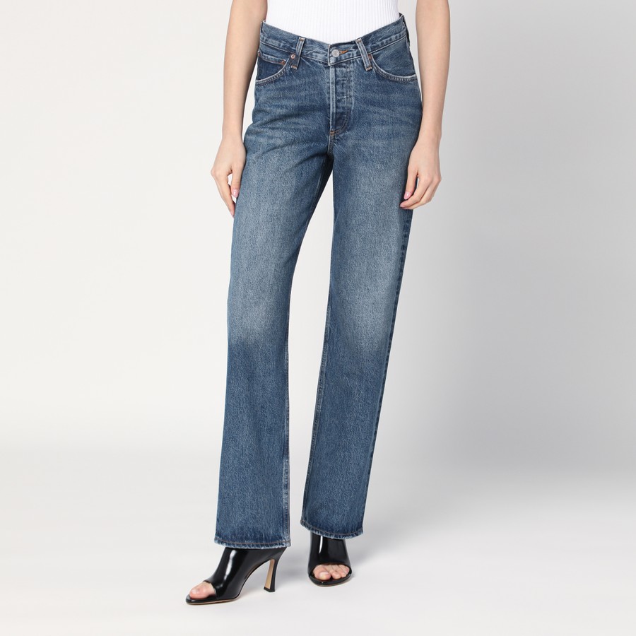 ボトムスその他 AGOLDE Blue jeans with a faded effect in blended regenerated AGOLDE Blue jeans with a faded effect in blended regenerated