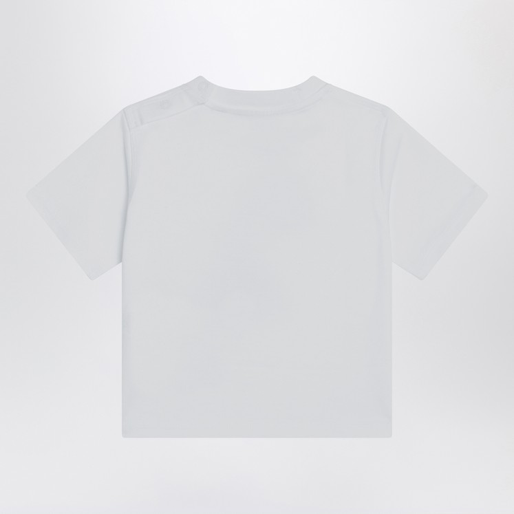 Burberry White cotton T-shirt with EKD | TheDoubleF