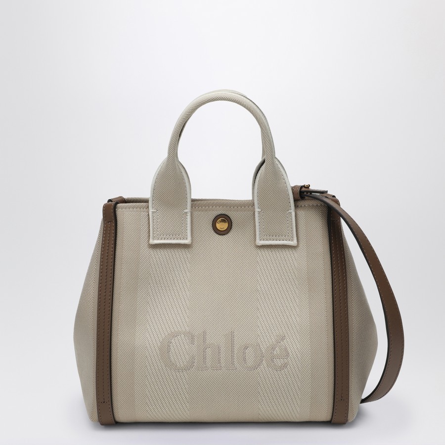 Chloé Small Chloé Carry Tote Bag in beige | TheDoubleF