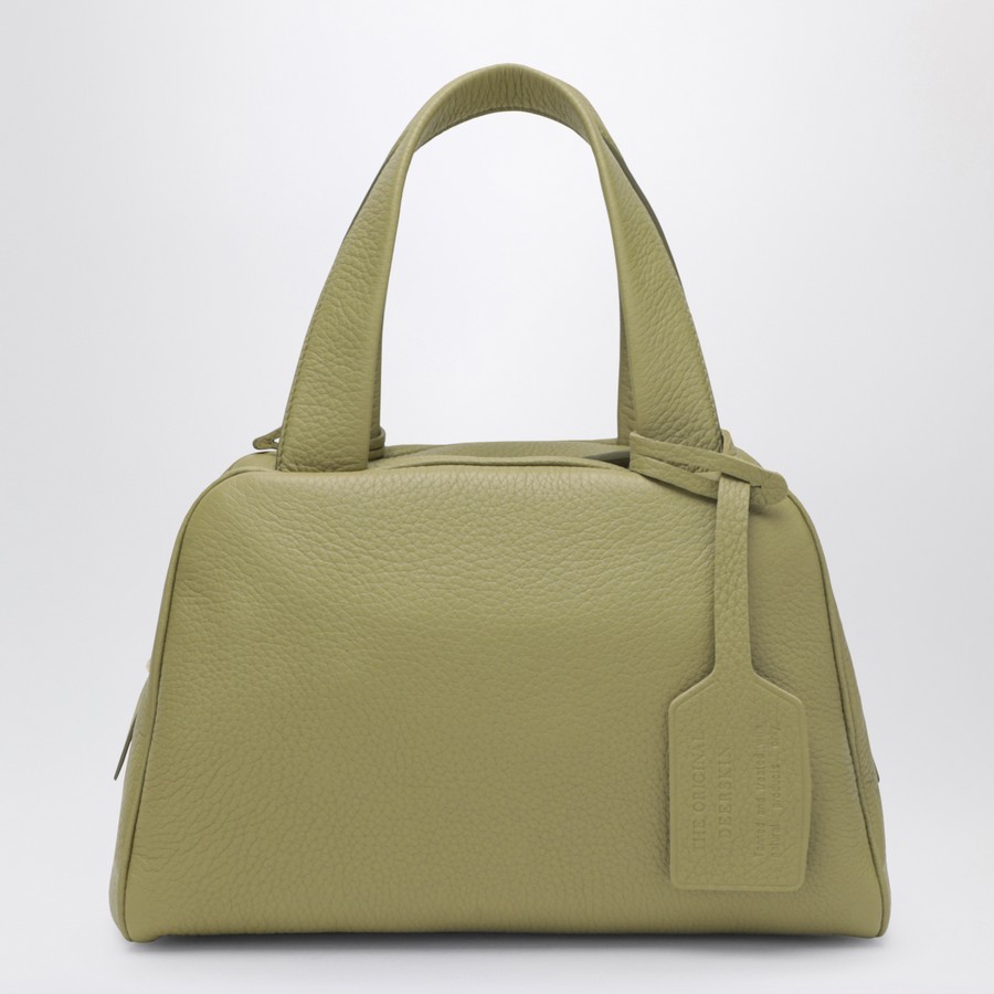 Prada Medium pistachio green trunk bag in leather | TheDoubleF