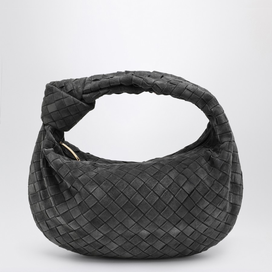 Bottega Veneta Small Jodie bag in graphite suede | TheDoubleF