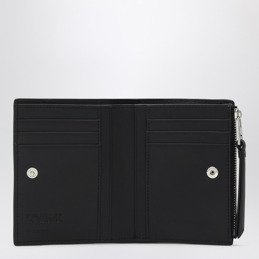 【LOEWE】Puzzle wallet black in leather Puzzle bifold wallet in classic calfskin Black - LOEWE