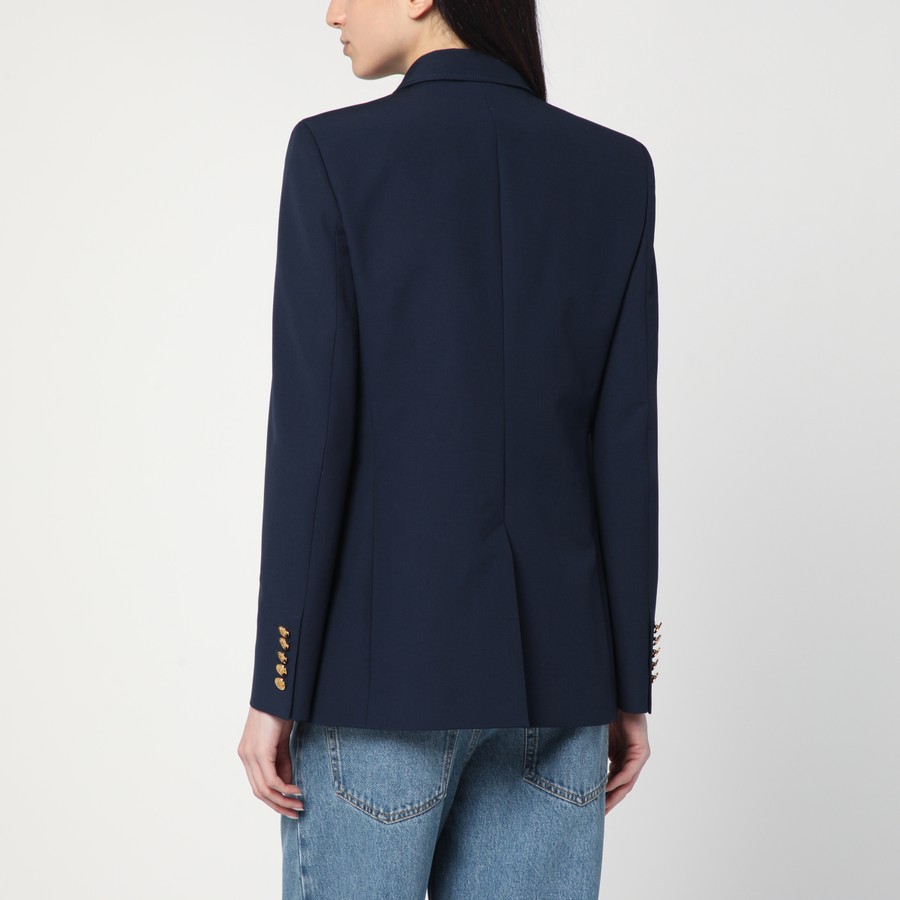 ジャケット GUCCI DOUBLE-BREASTED BLUE JACKET IN COTTON Gucci Double-Breasted Blue Jacket In Cotton – LOZURI®