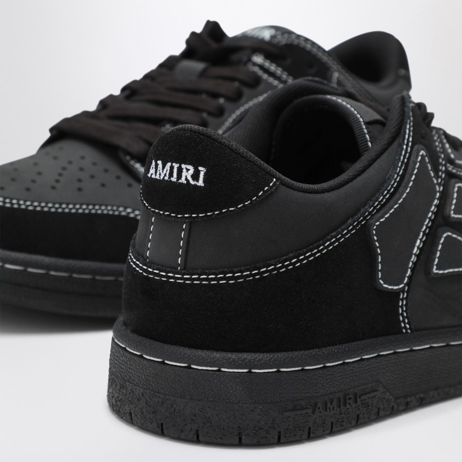スニーカー AMIRI Men Sneakers AMFOSR1098 BLACK Black AMIRI Sneaker Skel Top Low black in leather and suede