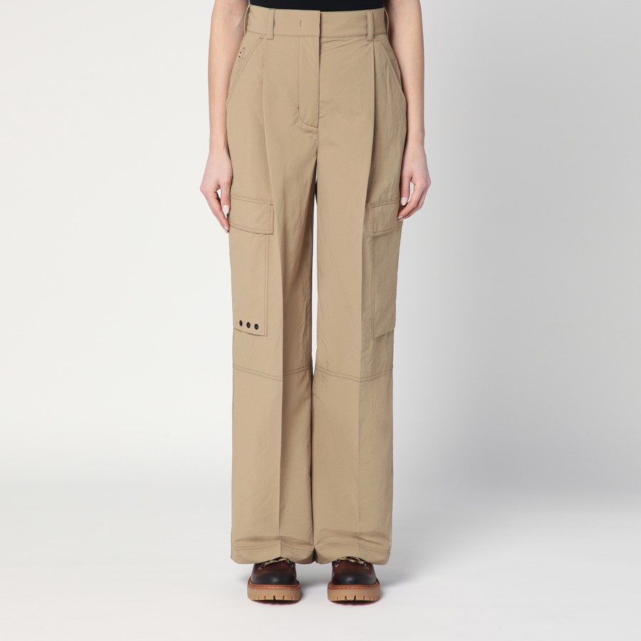 パンツ MONCLER GRENOBLE BEIGE PANTS Moncler**GRENOBLE**スポーティ パンツ **Grey/Beige