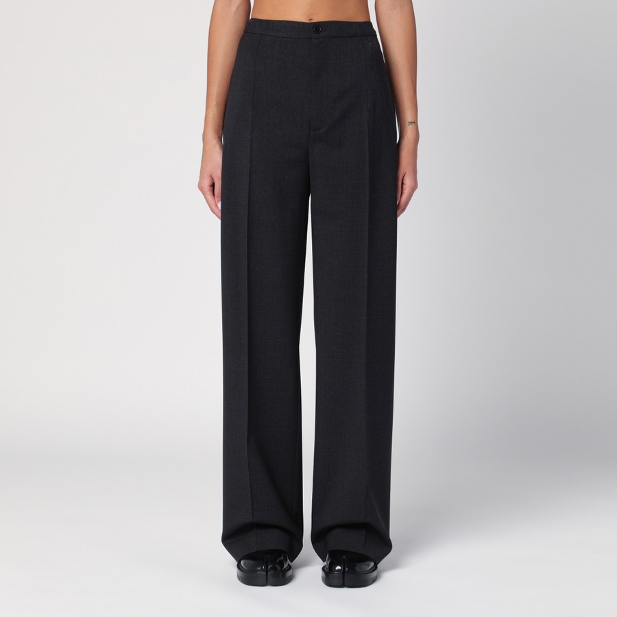 Loulou Studio Trousers Loulou Studio Anthracite grey wool