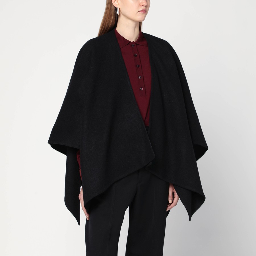 ボレロ・ショール Max Mara Black alpaca and wool cape Max Mara Black alpaca and wool cape | TheDoubleF