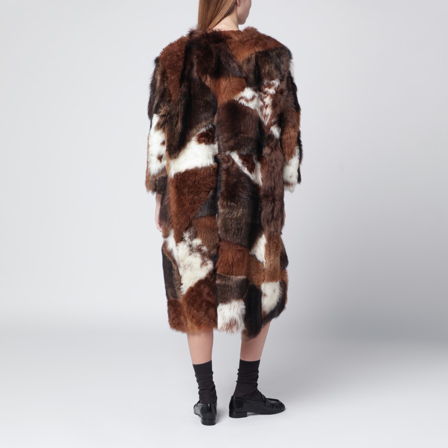Prada Patchwork shearling coat | TheDoubleF