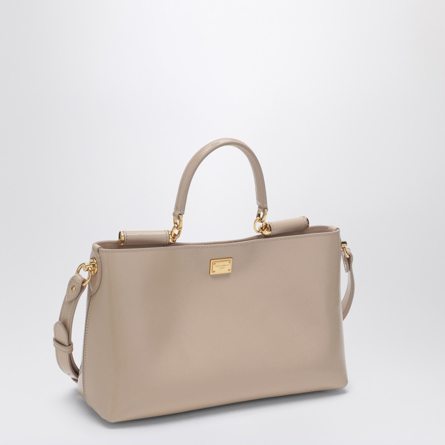 Dolce&Gabbana Vittoria handbag in flesh-coloured leather | TheDoubleF