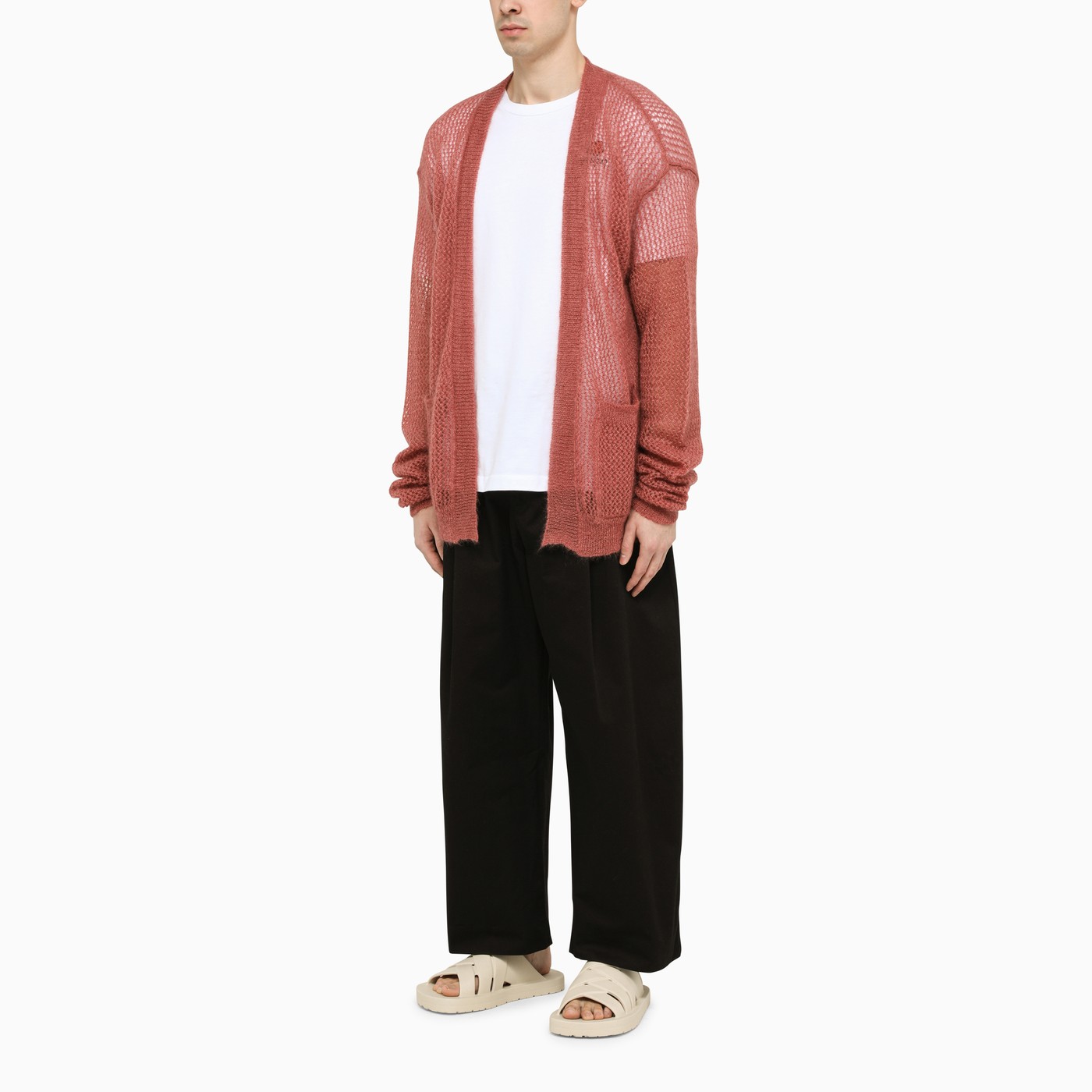 RAMAEL Wide blush cardigan TheDoubleF